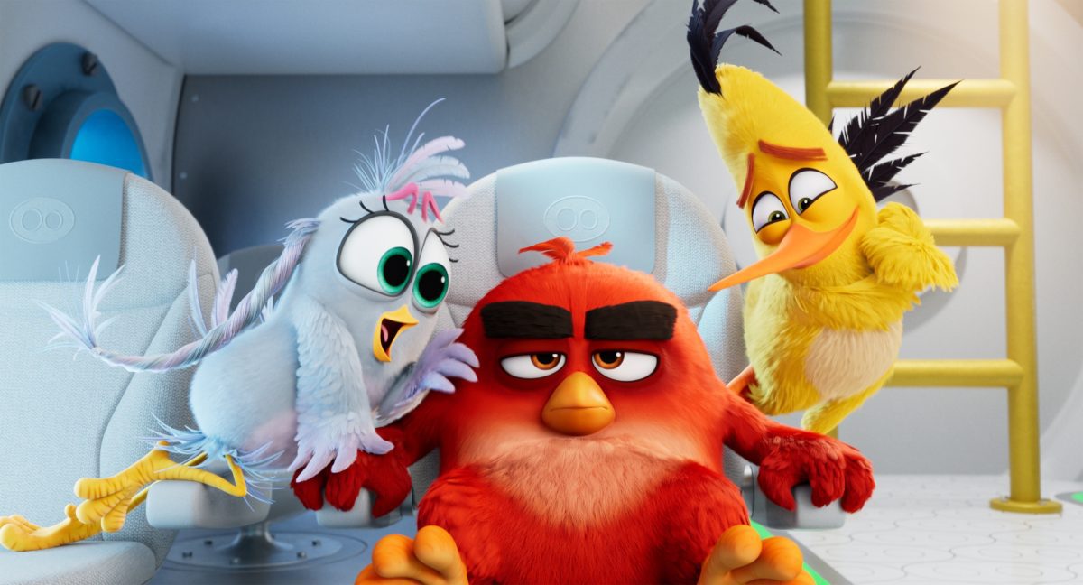 Rachel Bloom as Silver, Jason Sudeikis as Red and Josh Gad as Chuck in The Angry Birds Movie 2 - Courtesy of Sony Pictures.
