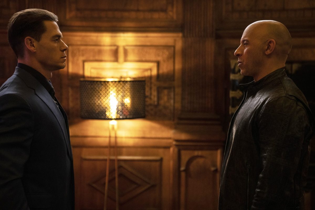 John Cena as Jakob Toretto & Vin Diesel as Dominic Toretto in Fast & Furious 9 